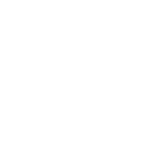 infrared-thermometer-in-hand-icon-happy-bun-peds. A hand holding an infrared thermometer gun, rendered in white line art on a transparent background.